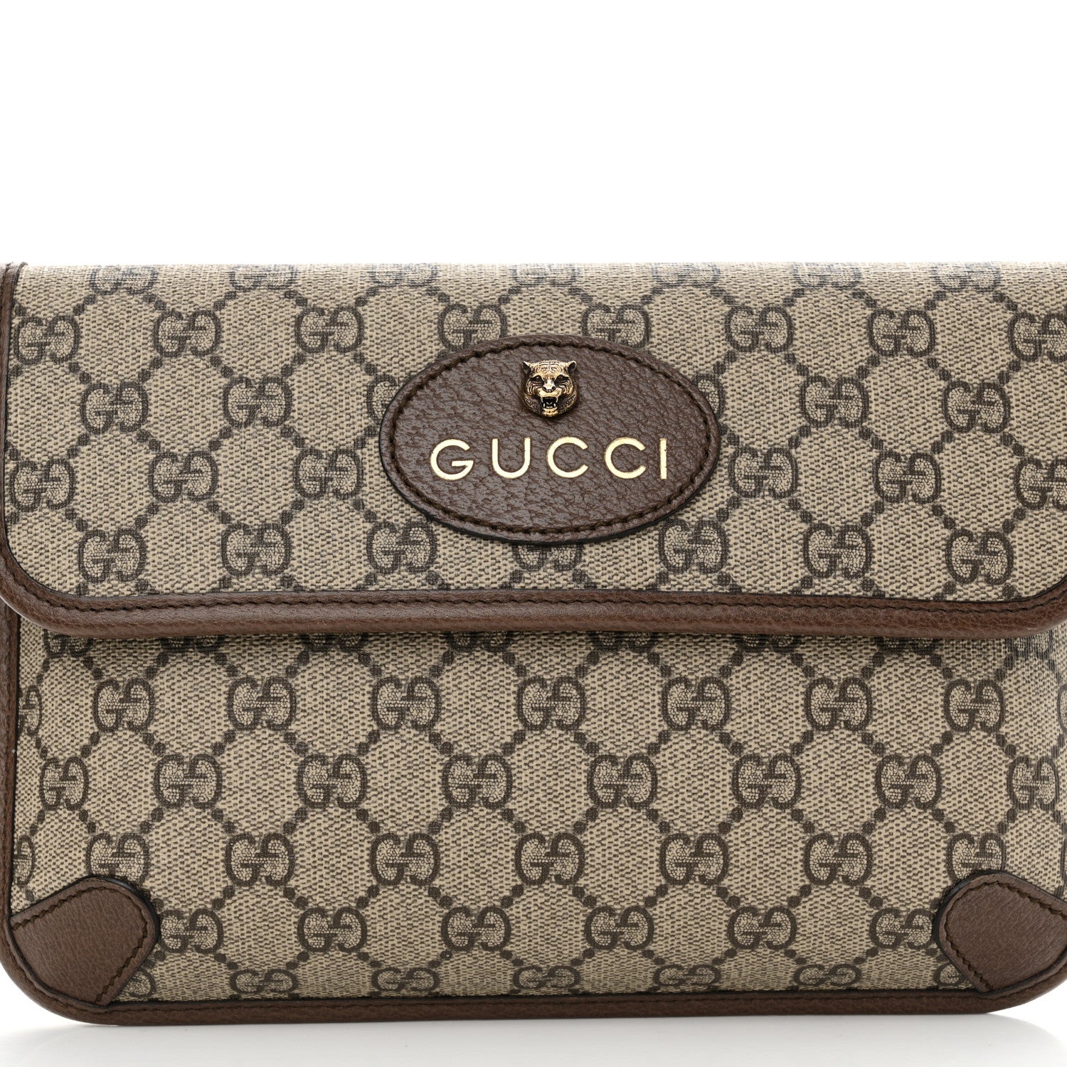 Gucci GG Supreme Monogram Neo Vintage Web Belt Bag Brown 9 of 12