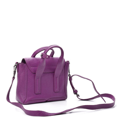 3.1 Phillip Lim 3.1 Textured Calfskin Mini Pashli Satchel Orchid 3 of 9