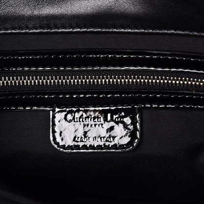 Christian Dior Patent Cannage New Lock Flap Black 6 of 7