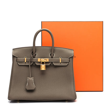 Hermes Togo Birkin 25 Etoupe 33 of 33