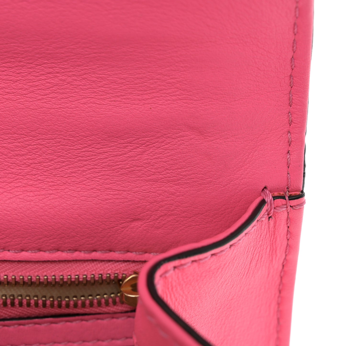 Vitello Small Glam Lock Rockstud Flap Deep Fuxia