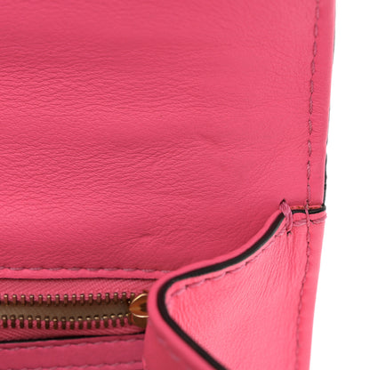 Valentino Garavani Vitello Small Glam Lock Rockstud Flap Deep Fuxia 10 of 11