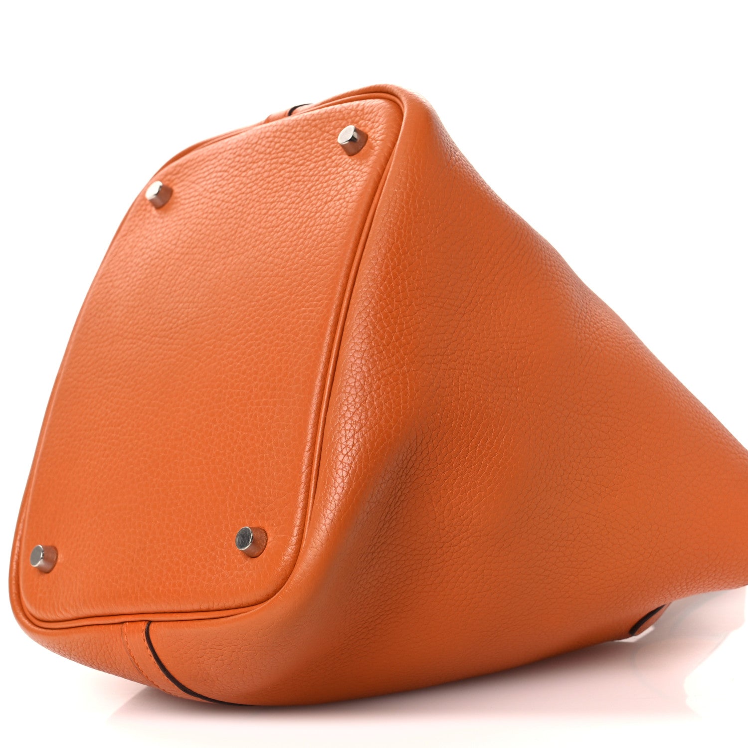 Hermes Taurillon Clemence Picotin 22 MM Orange 10 of 11