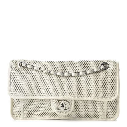 Chanel Perforated Calfskin Up In The Air Flap White 1 of 10