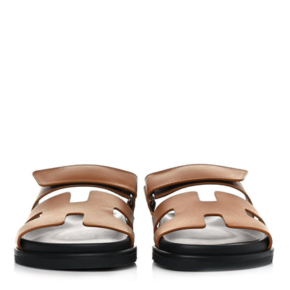 Hermes Calfskin Womens Chypre Sandals 36 Gold 2 of 10