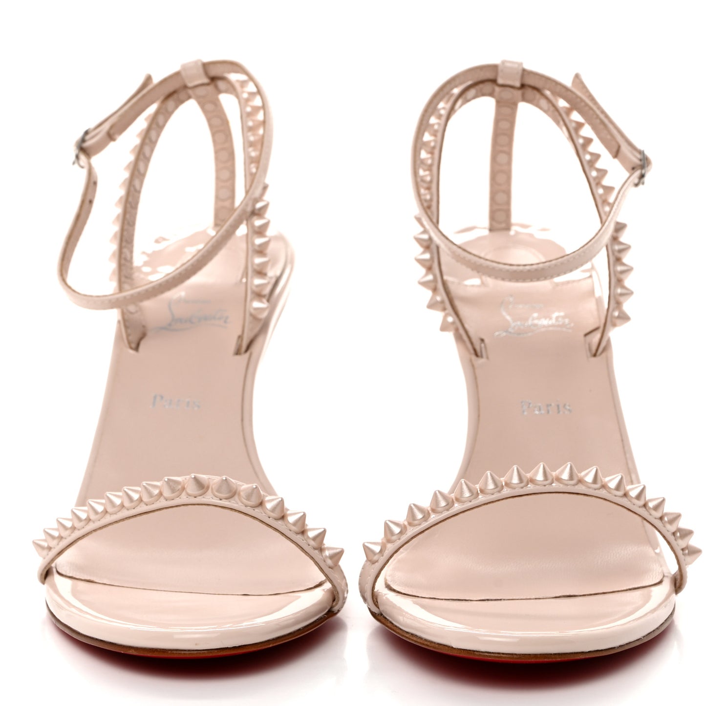 Calfskin So Me Spike 85 Wedge Sandals 38 Leche