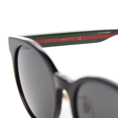 Gucci Acetate GG Web Round Eye Sunglasses GG0854SK Black 6 of 7