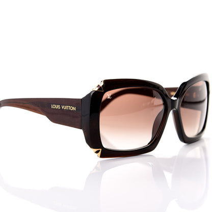 Louis Vuitton Hortensia Cat Eye Sunglasses Z0366W Brown Glitter 7 of 8