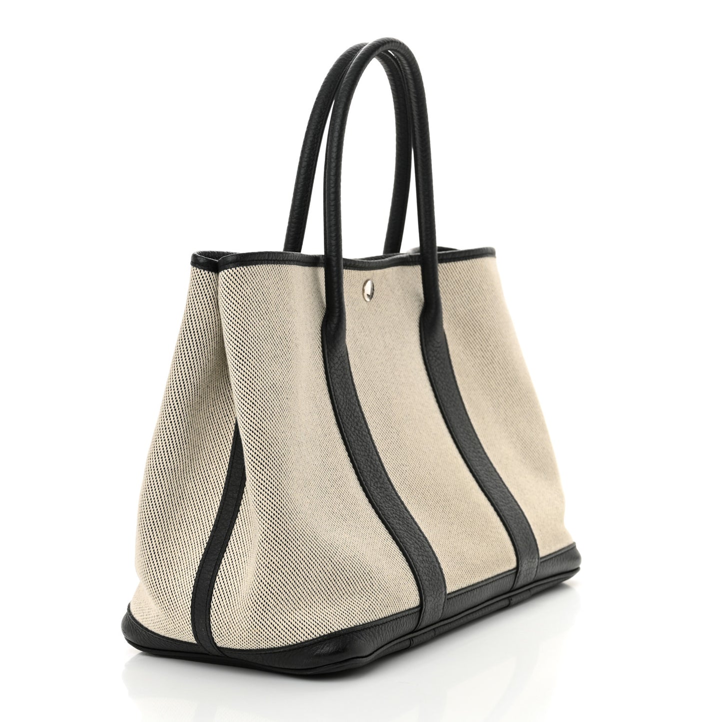 Toile Negonda Garden Party 36 MM Tote Black Ecru
