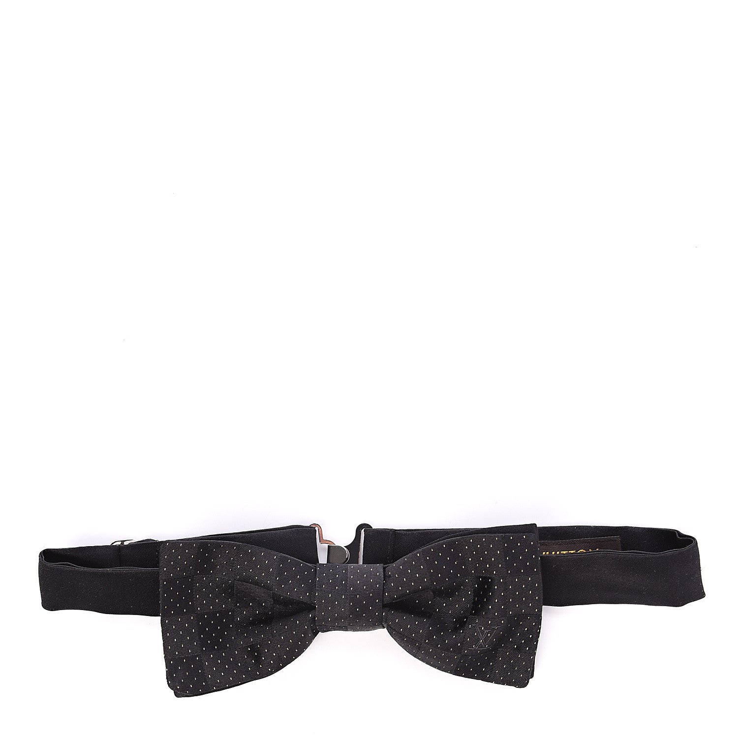 Louis Vuitton Silk Uniformes Bow Tie Black 1 of 2