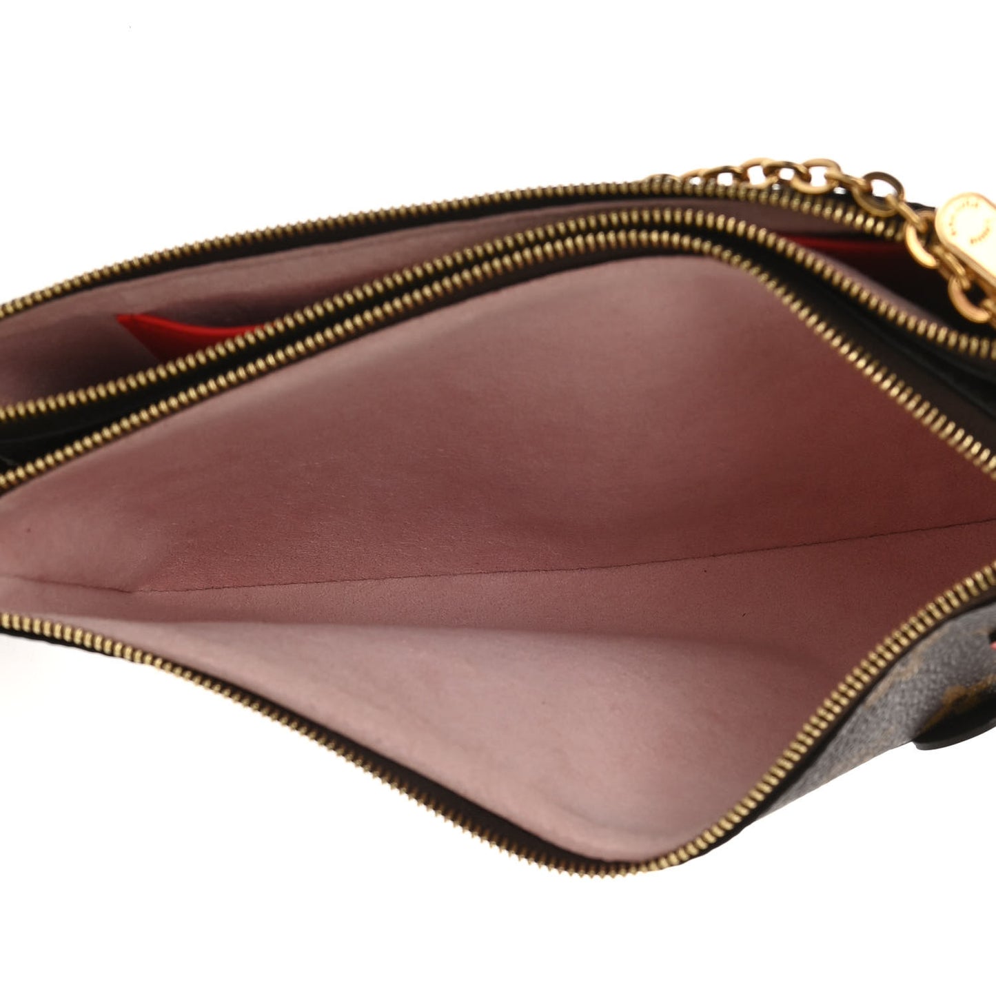 Monogram Blooming Flowers Double Zip Pochette