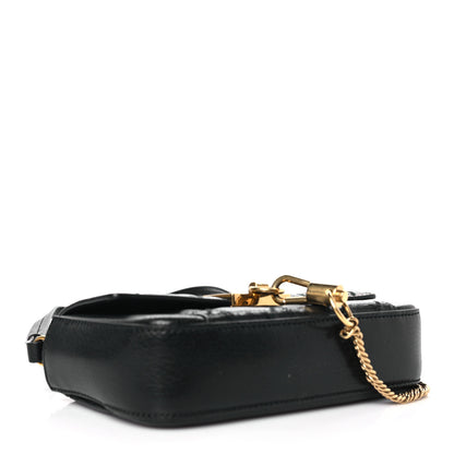 Givenchy Goatskin Quilted GV3 Mini Pocket Convertible Bag Black 4 of 9
