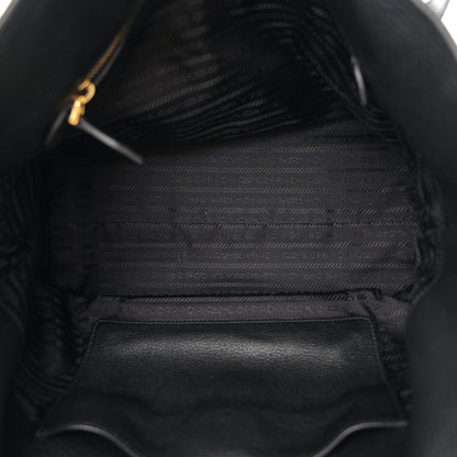 Prada Vitello Daino Pocket Shopping Tote Black 5 of 12
