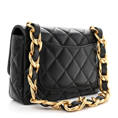 Chanel Lambskin Quilted Large CC Funky Town Flap Black 3 of 11