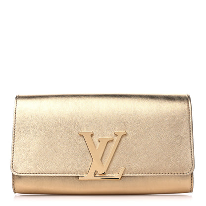 Louis Vuitton Calfskin Neo Sobe Louise EW Clutch Gold 1 of 8