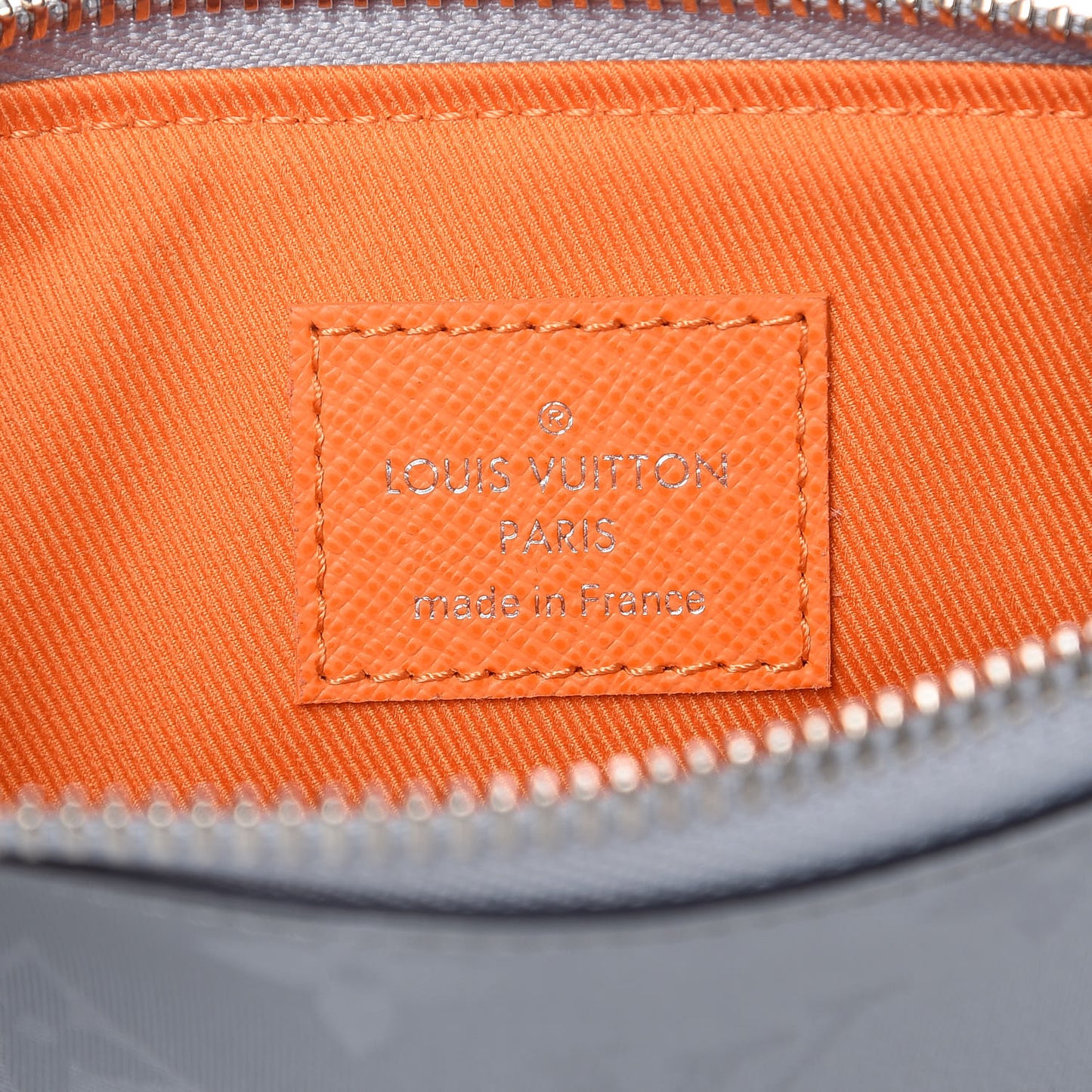 Monogram Satellite Alpha Pouch Silver