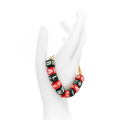 Gucci X BALENCIAGA Resin Symbols Bracelet Green Red 2 of 5