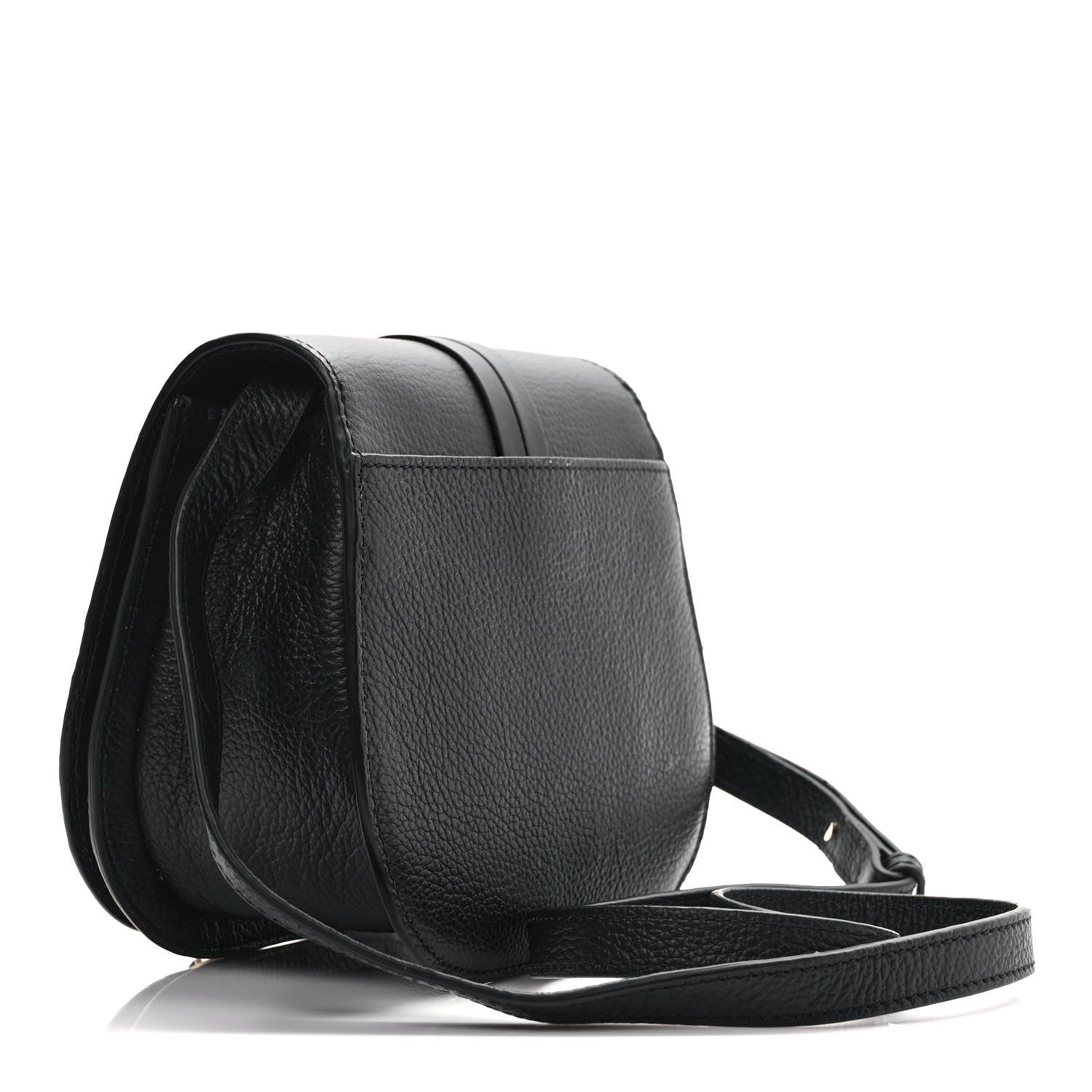 Chloe Calfskin Mini Alphabet Saddle Bag Black 3 of 9