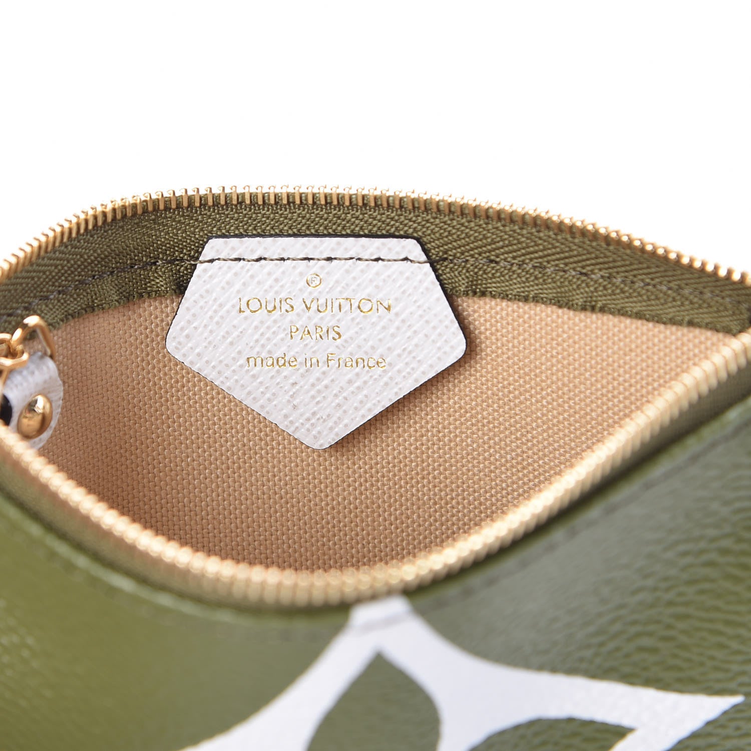 Louis Vuitton Monogram Giant Micro Pochette Accessories Kaki White 6 of 7
