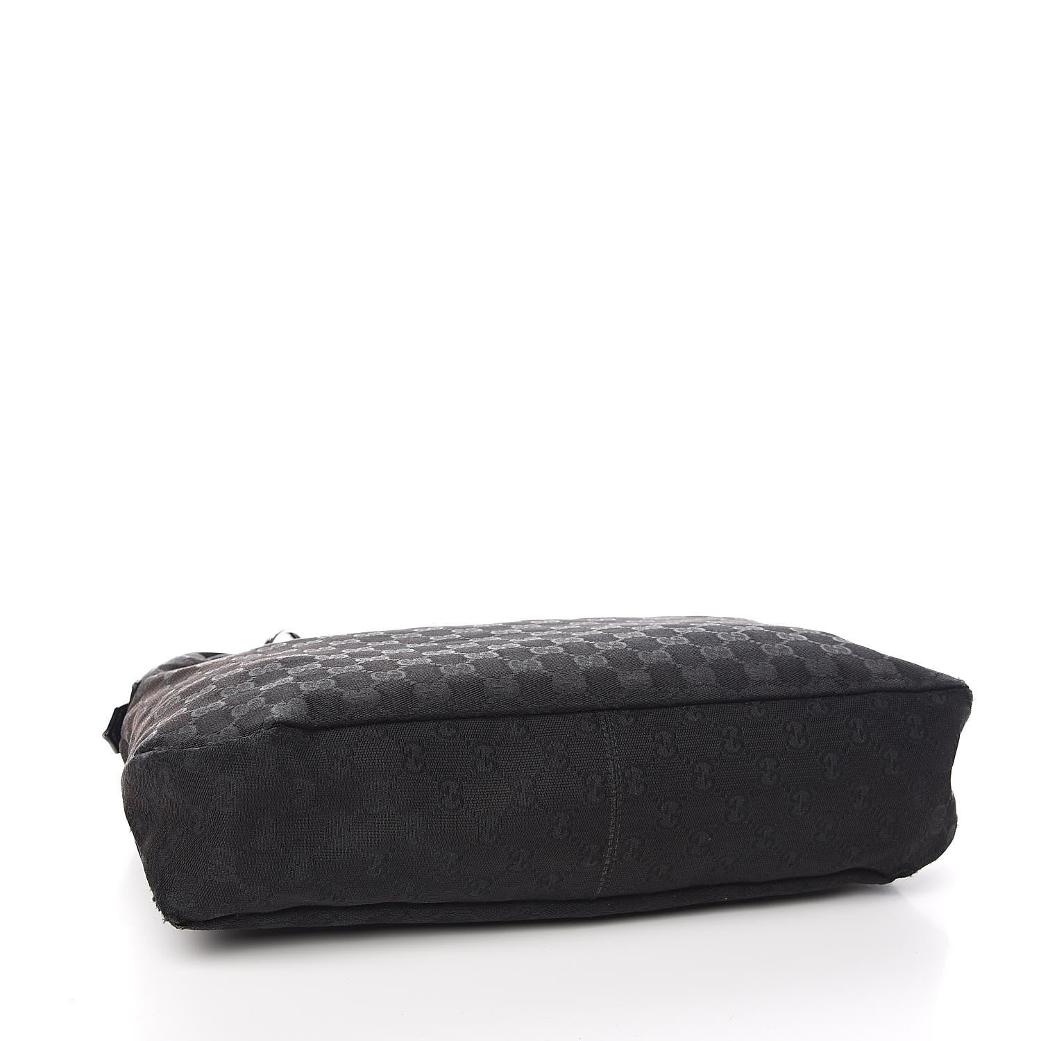 Gucci Monogram Medium Horsebit Chain Hobo Black 4 of 13