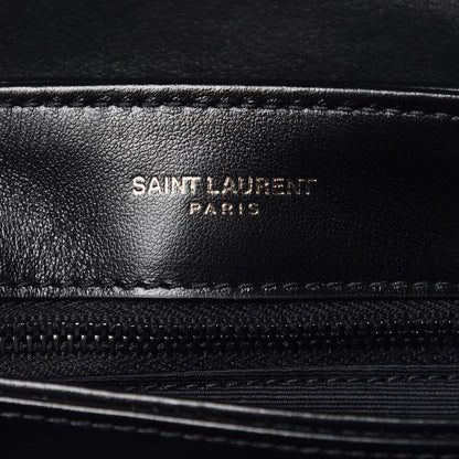 Saint Laurent Calfskin Y Quilted Monogram Toy Loulou Crossbody Bag Black 7 of 8