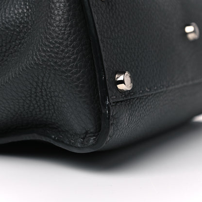 Fendi Calfskin Romano Selleria Medium Peekaboo Iconic Satchel Asfalto Latte 6 of 11