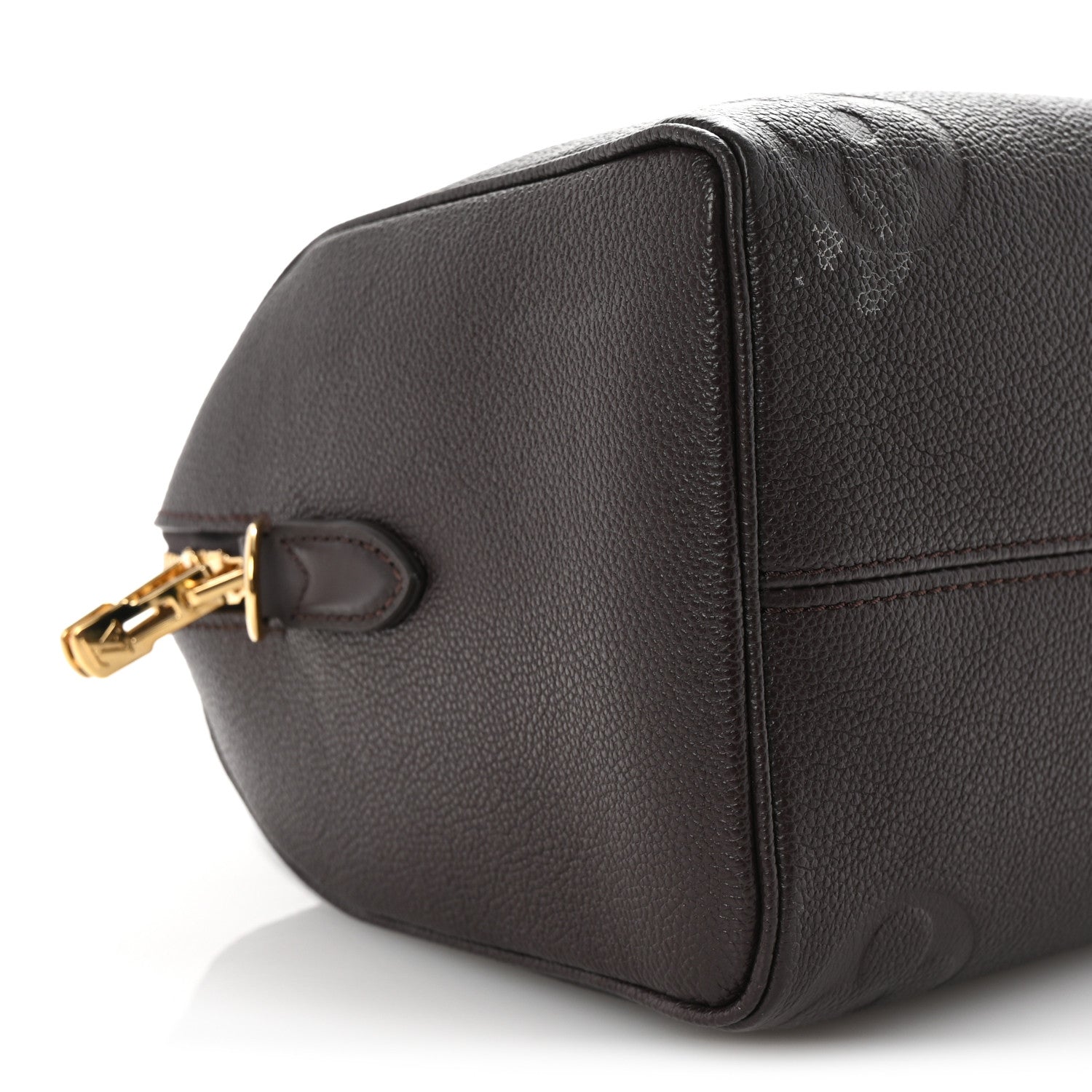 Louis Vuitton Empreinte Monogram Giant Speedy Bandouliere 25 Chocolate 7 of 9