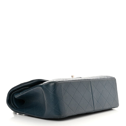 Chanel Caviar Quilted Jumbo Double Flap Navy 4 of 10