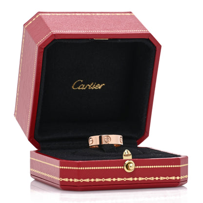 Cartier 18K Pink Gold 5.5mm LOVE Ring 56 7.75 5 of 5