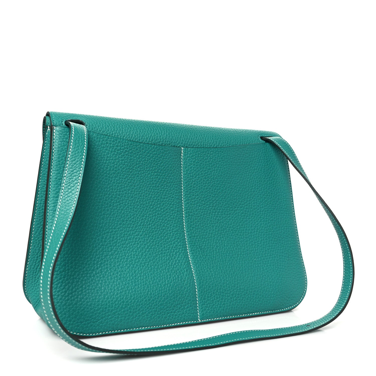Hermes Taurillon Clemence Halzan 31 GM Vert Verone 3 of 10