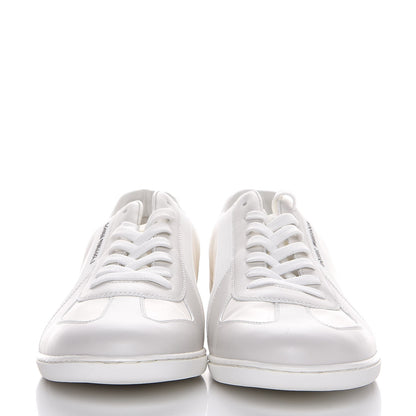Louis Vuitton Calfskin Nylon Sneakers 8.5 White 2 of 7