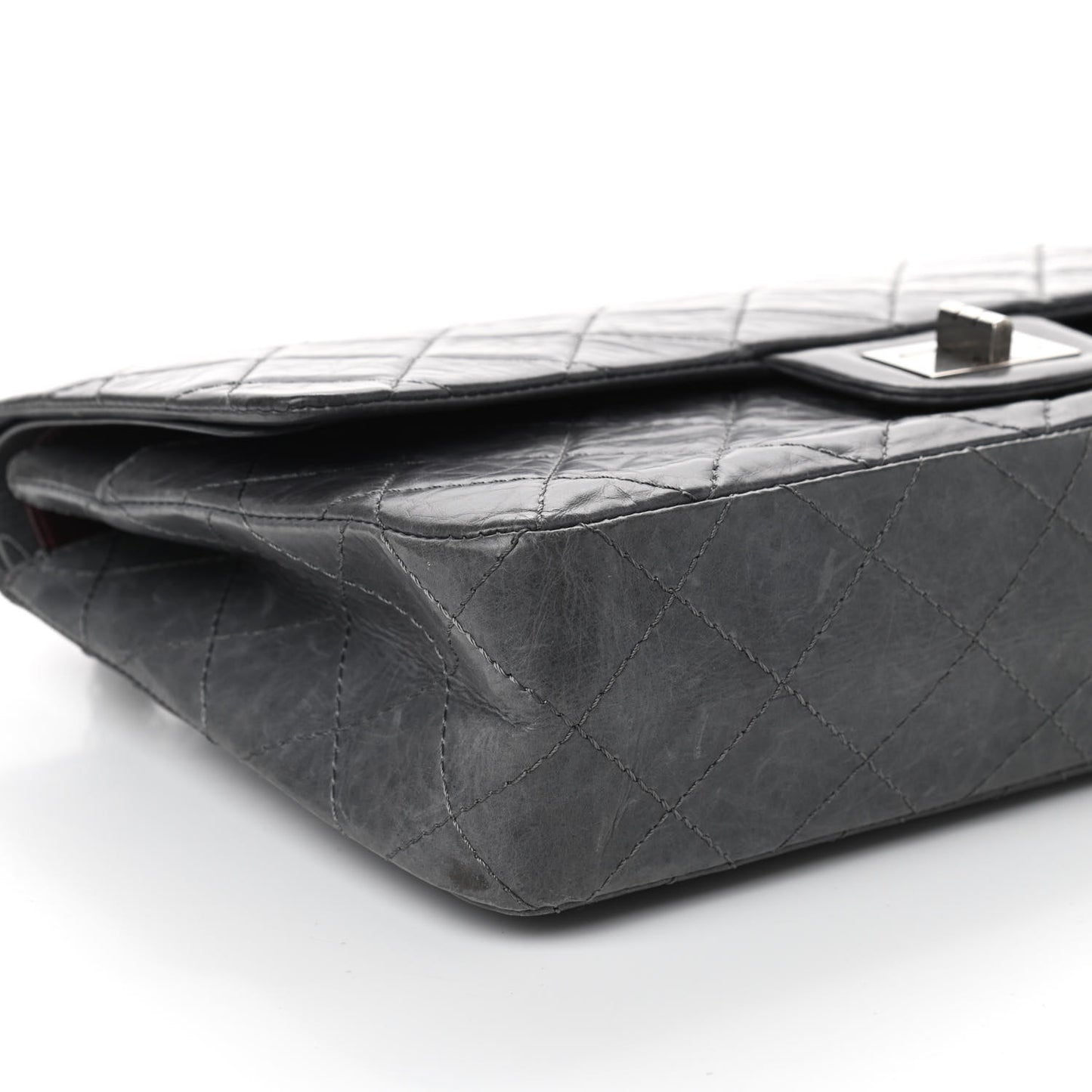 Aged Calfskin Quilted 50th Anniversary 2.55 Reissue 227 Flap Grey