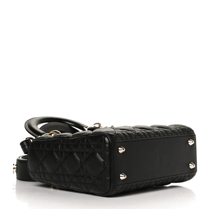 Christian Dior Lambskin Cannage Small Lucky Badges My Lady Dior Black 4 of 13