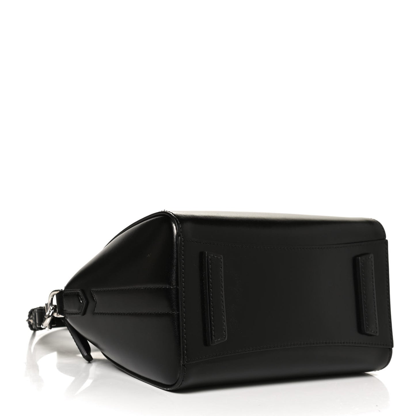 Shiny Lord Calfskin Mini Antigona Black