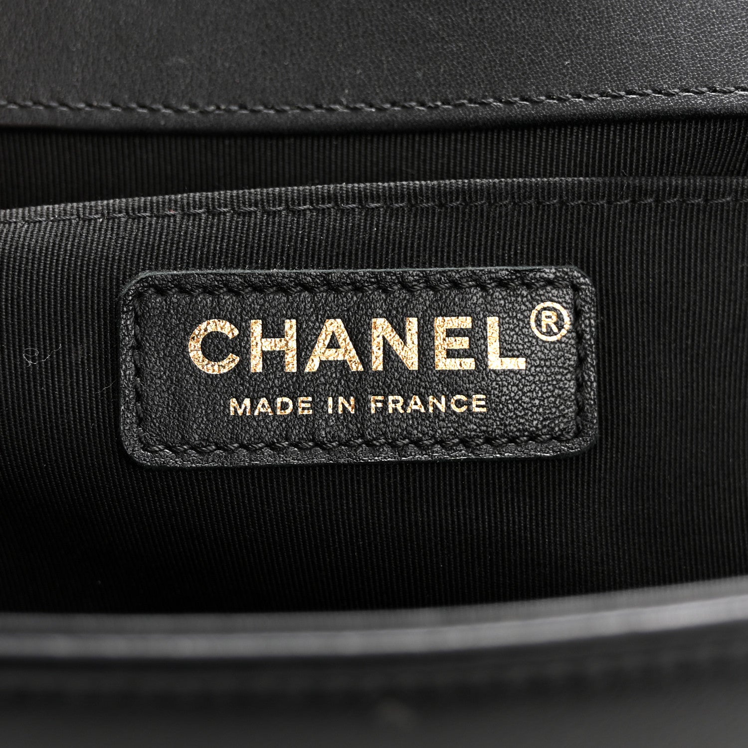 Chanel Calfskin Chevron Quilted Medium Boy Flap Black 6 of 15