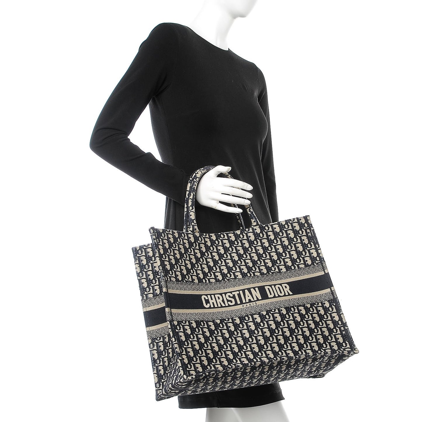 Oblique Book Tote Blue Multicolor