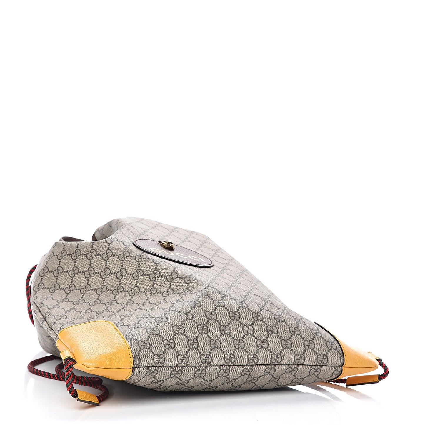 GG Supreme Monogram Neo Vintage Drawstring Backpack Beige New Acero Crop