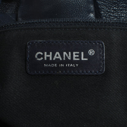Chanel Caviar Executive Shopper Tote Navy 13 of 14