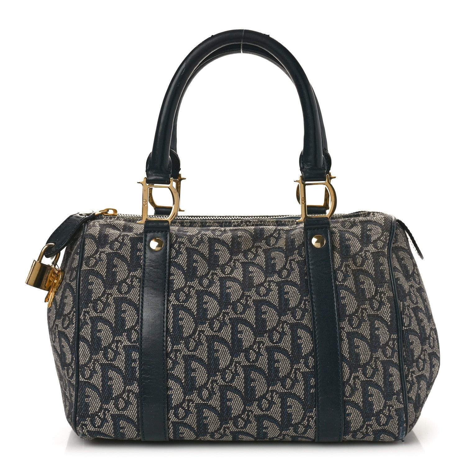 Christian Dior Monogram Boston Navy Blue 1 of 13