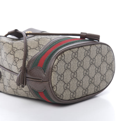 Gucci GG Supreme Monogram Web Mini Ophidia Bucket Bag Brown 8 of 10