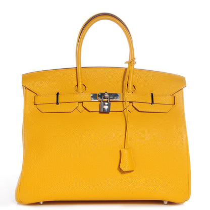 Hermes Togo Birkin 35 Jaune 1 of 10