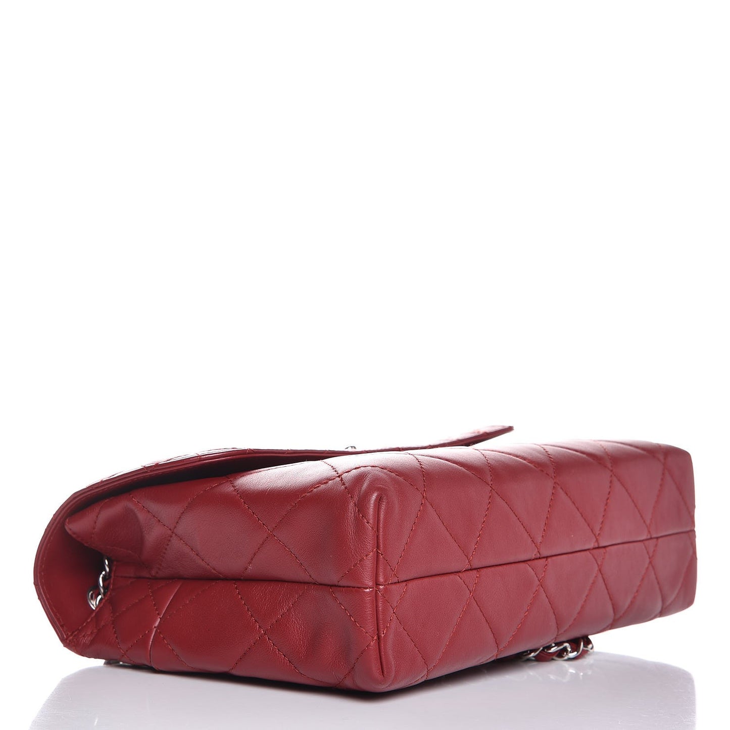 Calfskin Quilted In The Business Flap Dark Red