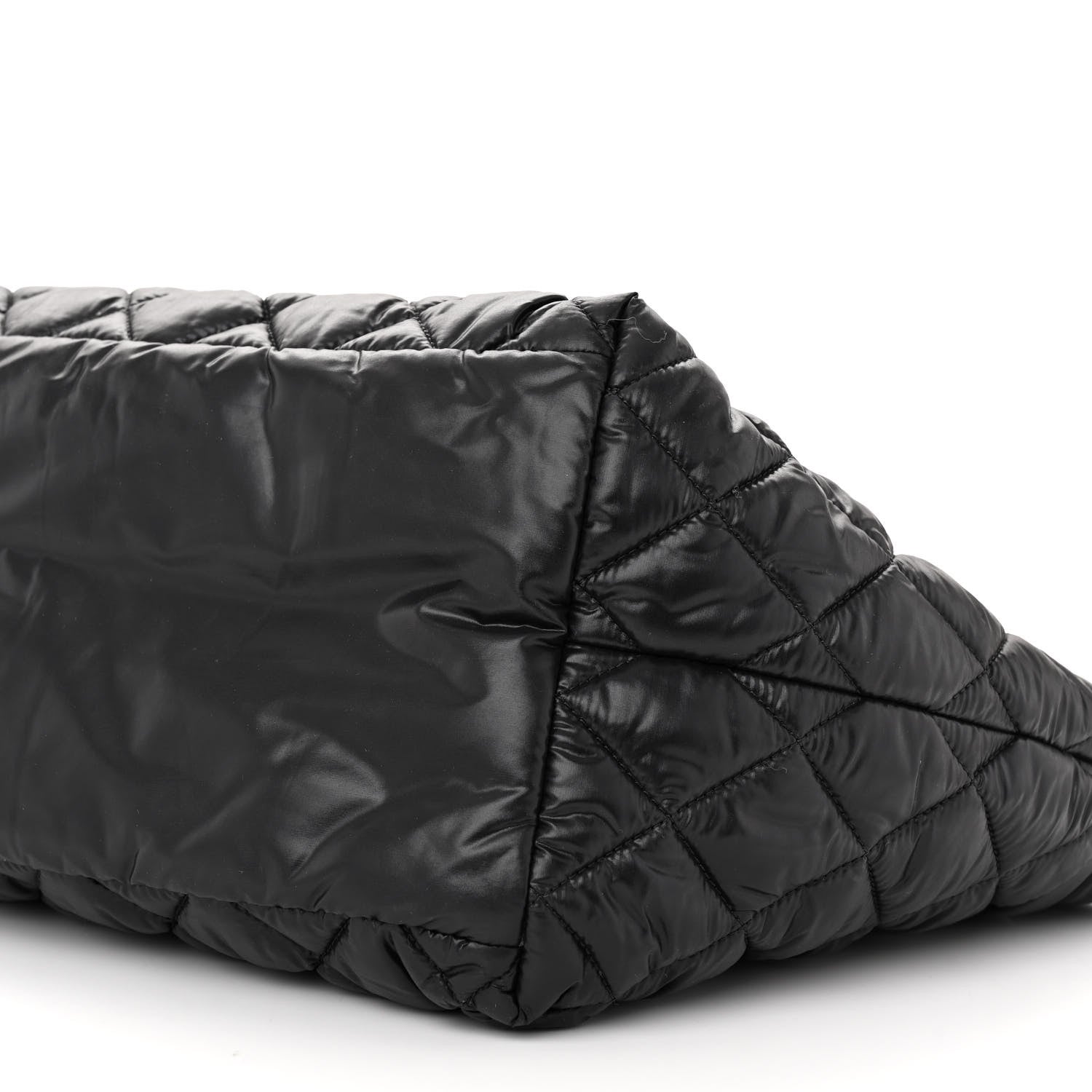 Chanel Nylon Quilted Small Coco Cocoon Tote Black 16 of 17