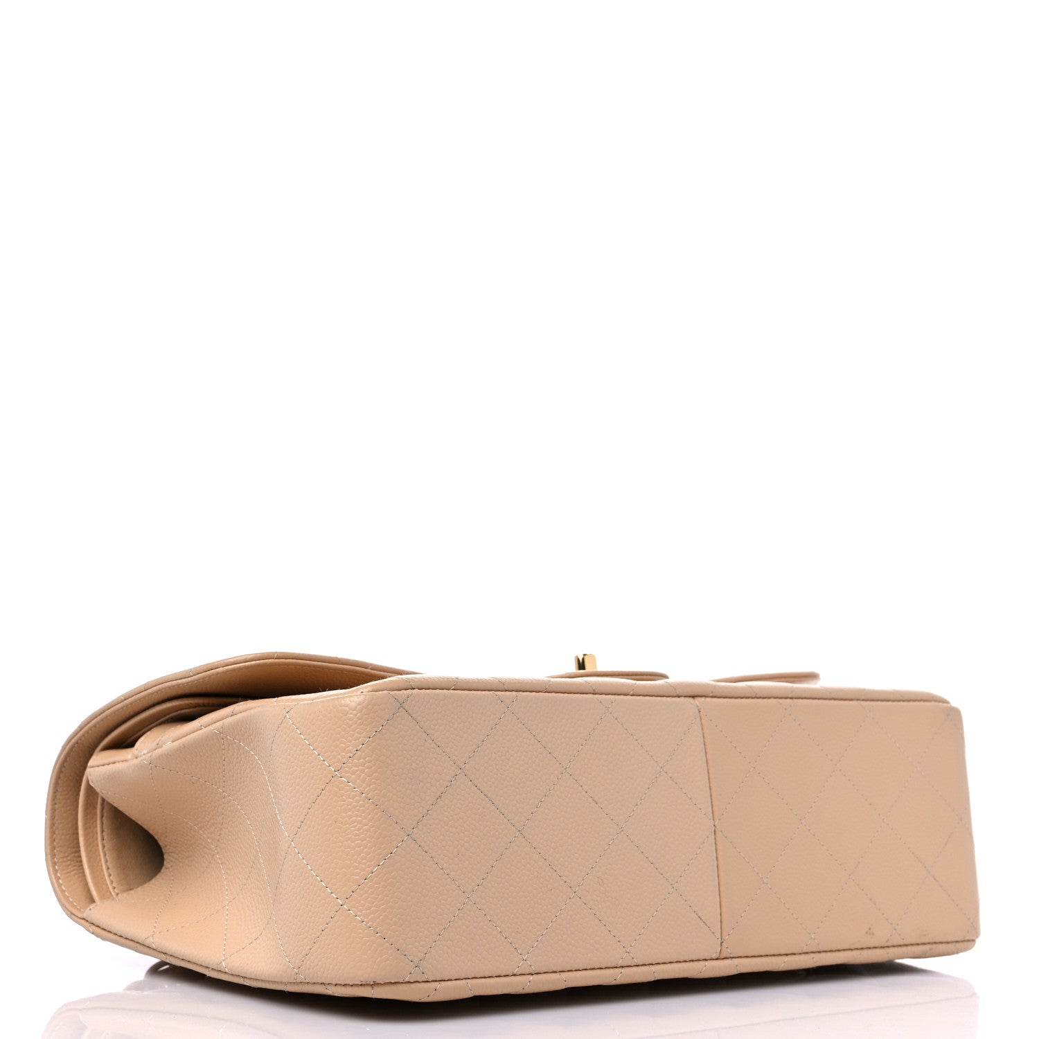 Chanel Caviar Quilted Jumbo Double Flap Beige Clair 4 of 14