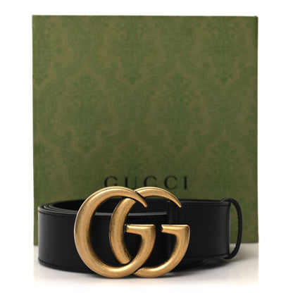 Gucci Textured Calfskin Double G 40mm Belt 105 42 Black 6 of 6