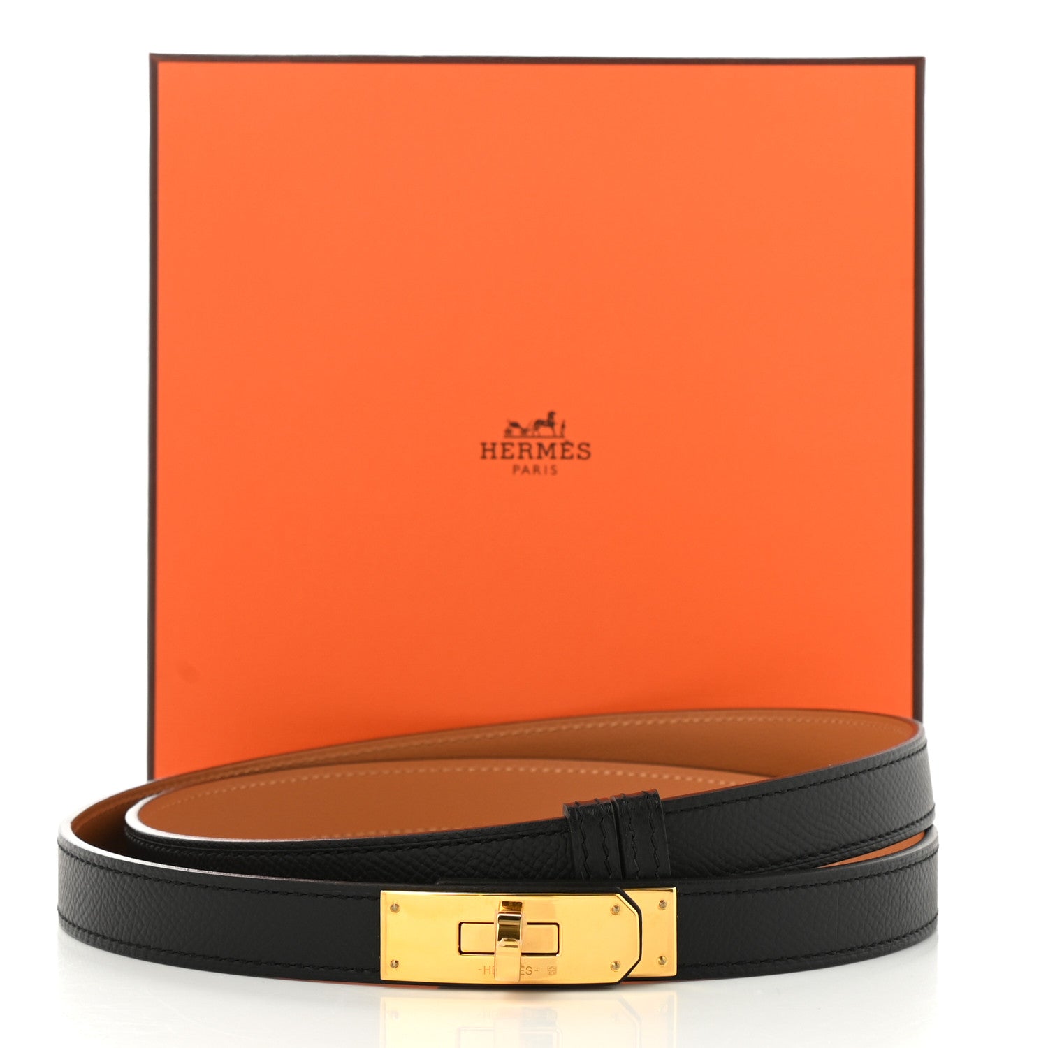 Hermes Epsom Kelly Belt Black 4 of 4