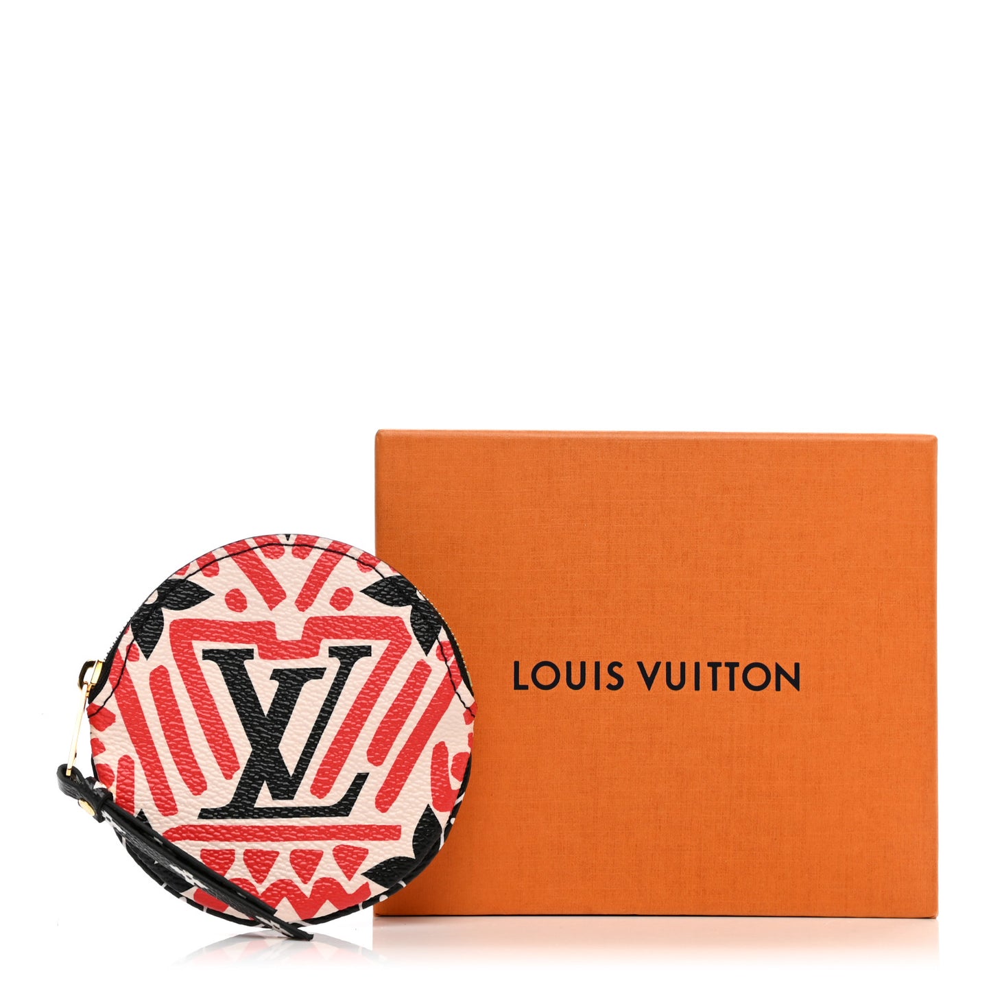 Monogram Giant Crafty Round Coin Purse Creme Rouge