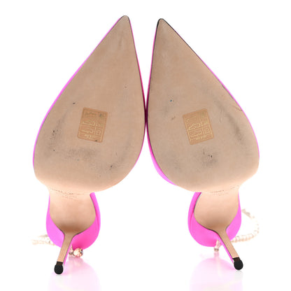 Jimmy Choo Satin Crystal Saeda 100 Pumps 39.5 Fuchsia 5 of 7