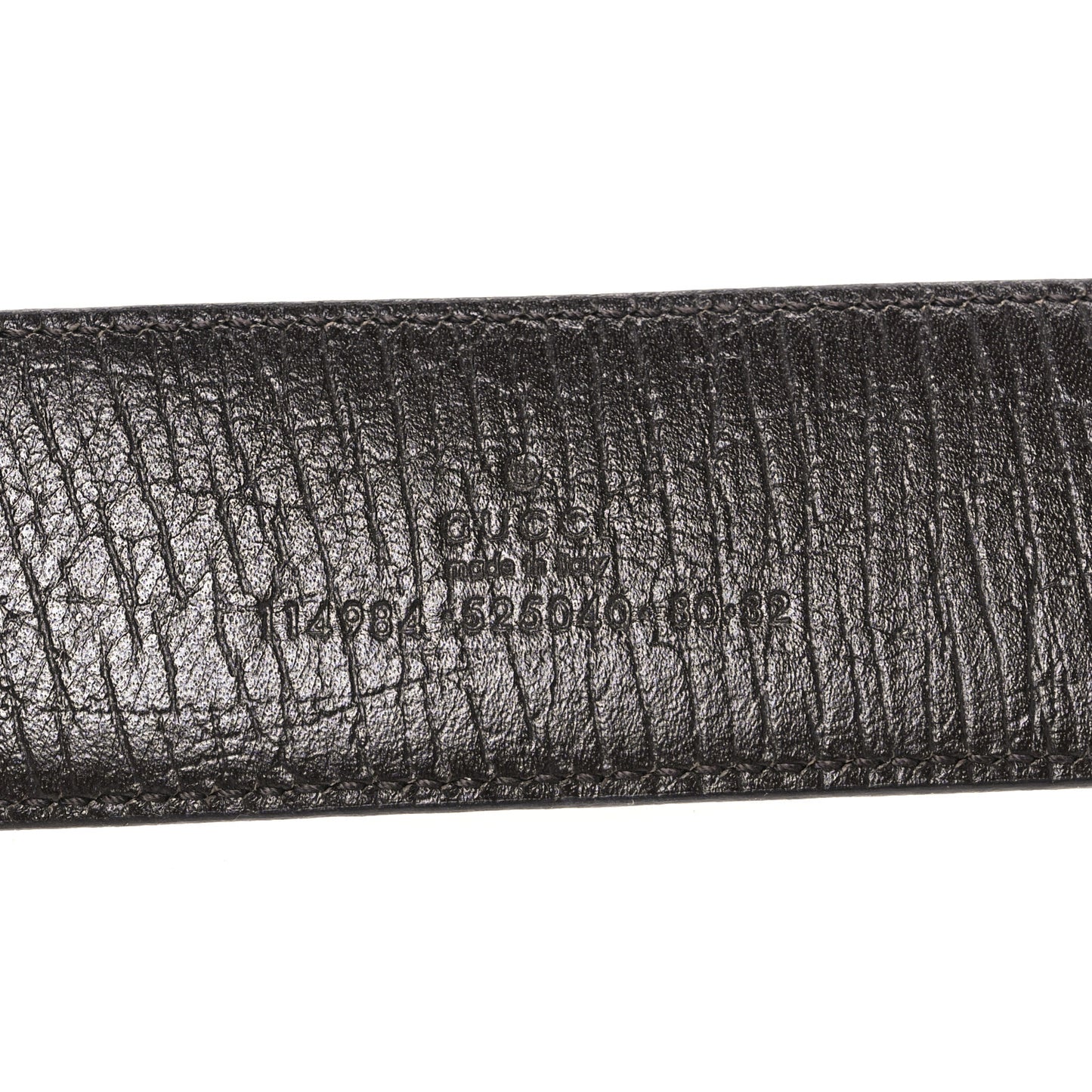 GG Supreme Monogram Calfskin Double G 80 32 Belt Beige Ebony New Acero
