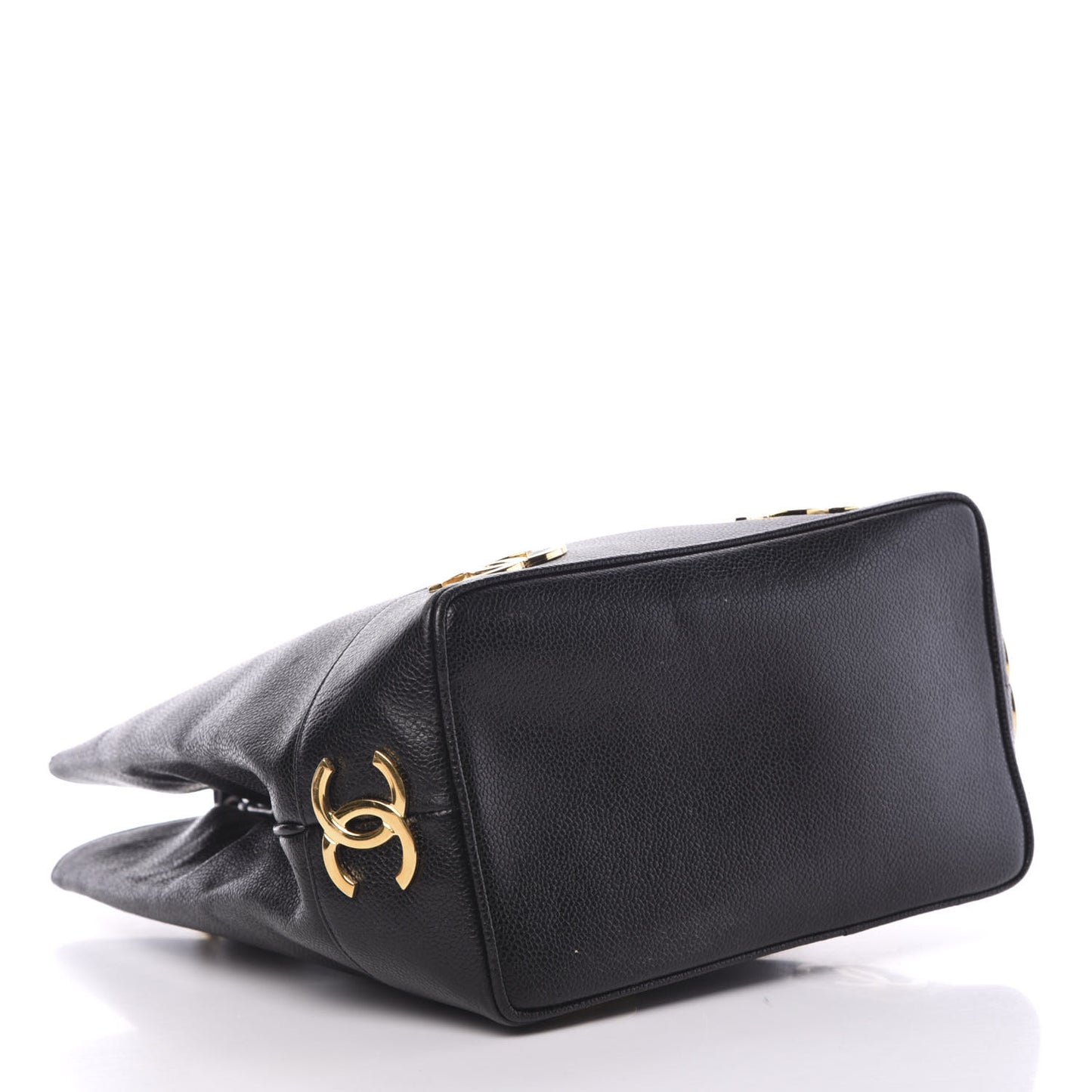 Caviar CC Drawstring Shoulder Bag Black